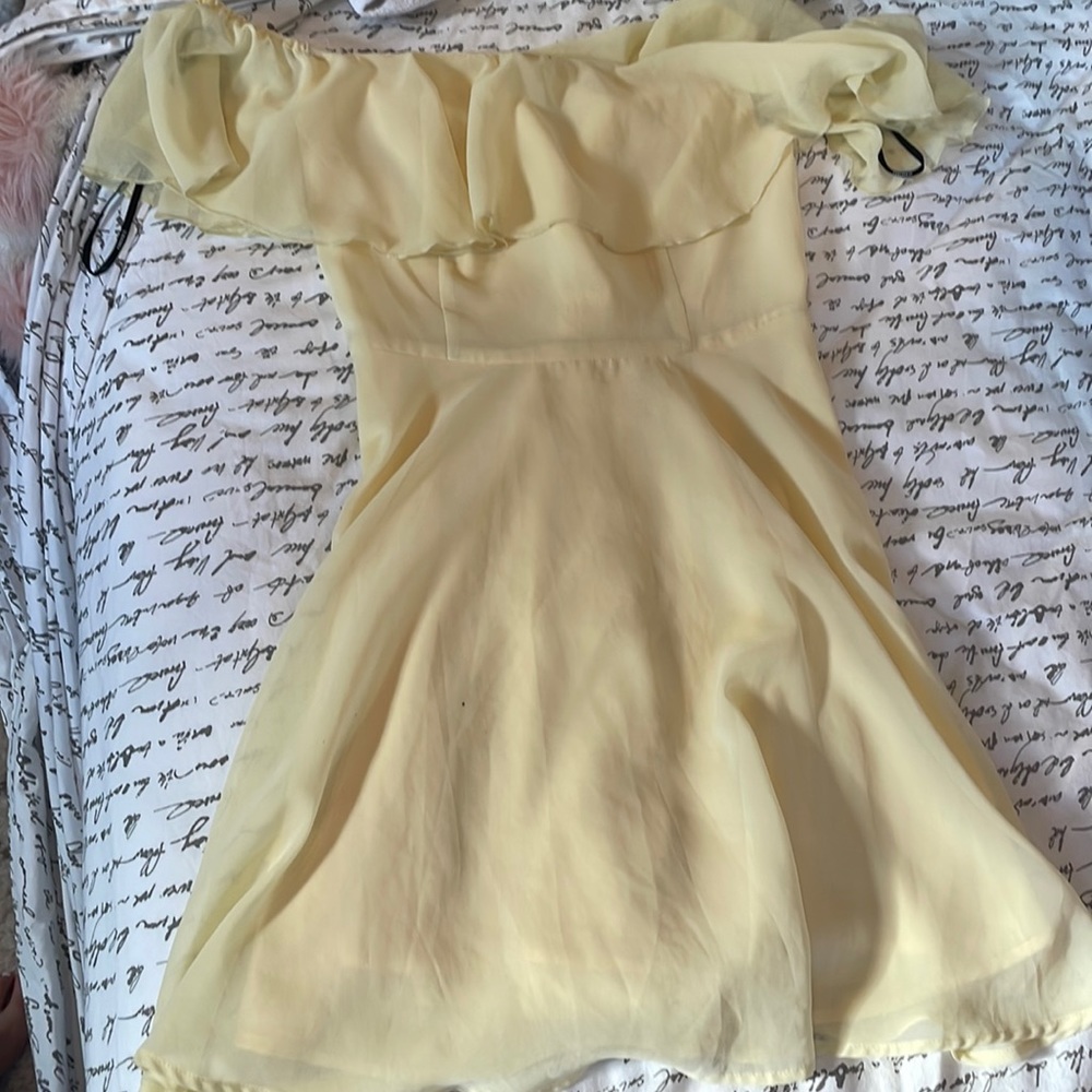 forever 21 yellow summer dress